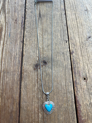 Thirsty Bird Turquoise Heart