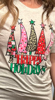 Happy Holidays Whimsical Trees