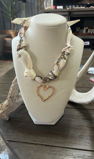 Meghan Browne Axe Cream Necklace