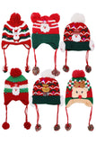 Kids Christmas Led Ear Cover Chin Strap Beanie: ASSORTED / ONE SIZE