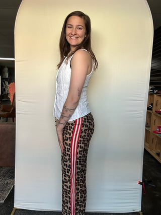 Leopard Track Pants