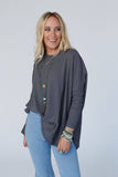 Rosemary Top - Charcoal
