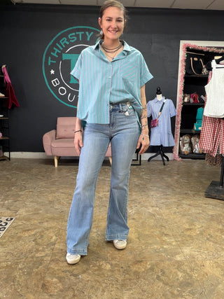 Judy Blue Mid Rise Flare