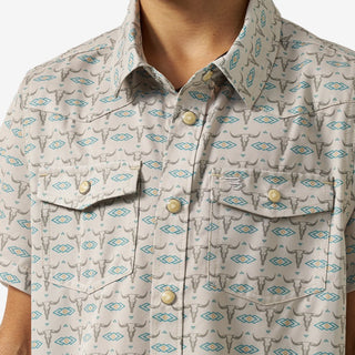 Youth Burlebo Western Shirt - Skull Rancher