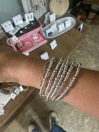Meghan Browne Hula Silver Gold Bracelet
