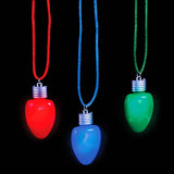 28" Light-Up Christmas Bulb Necklace For Girls & Women's