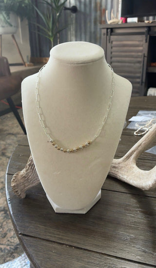 Meghan Browne Bib Gold Silver