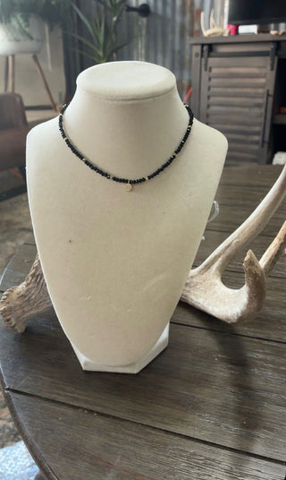 Meghan Browne Bitsy Black Necklace