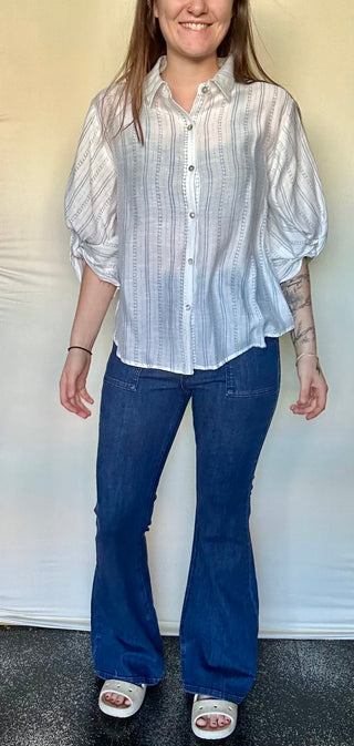 Judy Blue HW Flare with Patch Pockets