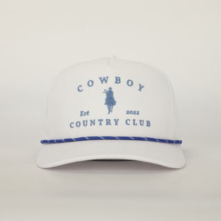 Cowboy Country Club Horse Roped Hat White