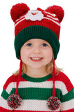 Kids Christmas Led Ear Cover Chin Strap Beanie: ASSORTED / ONE SIZE