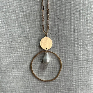 Meghan Browne Brice Pearl Necklace