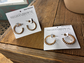 Meghan Browne Viena Black Earrings