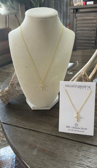 Meghan Browne Abe Gold Pearl Necklace