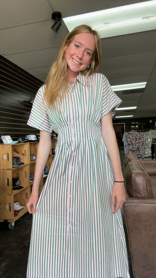 Envious Button Down Shirt Dress