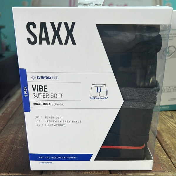 Saxx Vibe Super Soft Boxer Brief 3 Pack