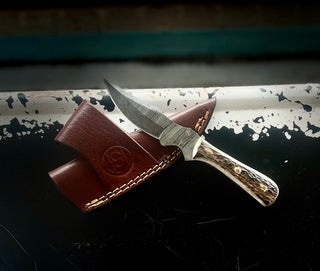 Coby's 6" Damascus Camel Bone