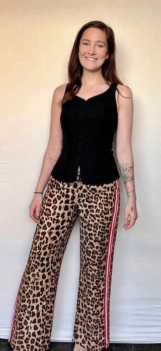 Leopard Track Pants