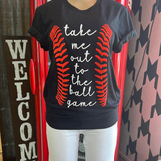 Take Me Out To The Ballgame Baseball Tee