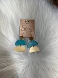 Stone Half Moon Earrings
