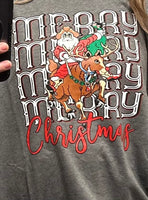 Cowboy Santa Merry Christmas