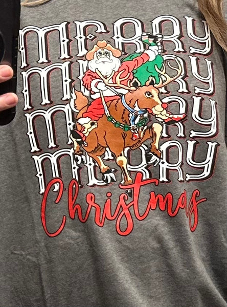 Cowboy Santa Merry Christmas