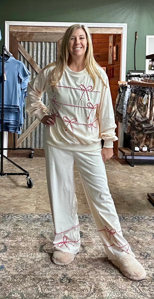 Twisty Bow Sweatpants