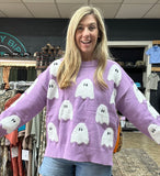 Purple Boo Sweater