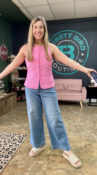 Judy Blue Mid Rise Ankle Wide