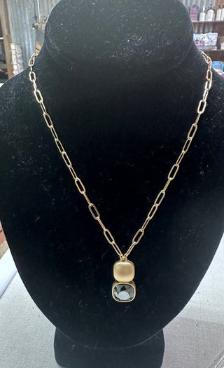 Meghan Browne Dome Black Diamond Necklace