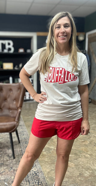 White and Red Buffaloes Flag T-shirt