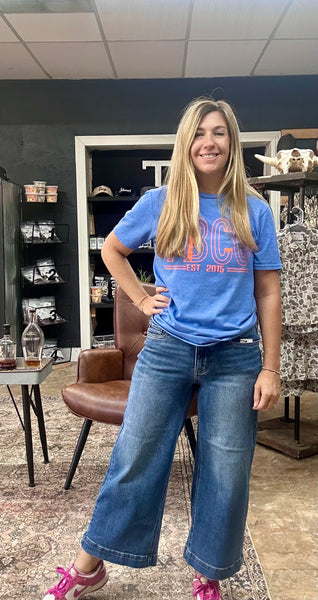 Judy Blue MR Vintage Wide Crop Freestyle Jean