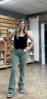 Olive Midrise Bootcut- Lovervet
