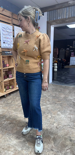 Judy Blue Dark Frayed Hem Crop Jeans