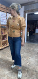 Judy Blue Dark Frayed Hem Crop Jeans