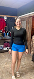 Sonic Blue Butter Athletic Shorts