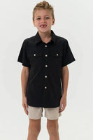Youth Burlebo Western Shirt -Black