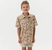 Youth Burlebo Western Shirt Venado Camo