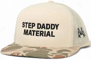 Step Daddy Material Snapback Hat Camo