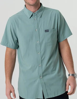 Burlebo Button Up - Ocean Swell