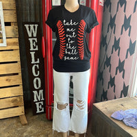Take Me Out To The Ballgame Baseball Tee
