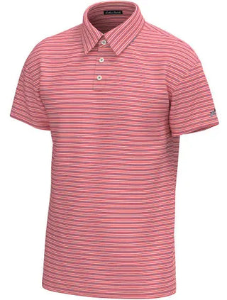 Bayside Stripe - Coral/White