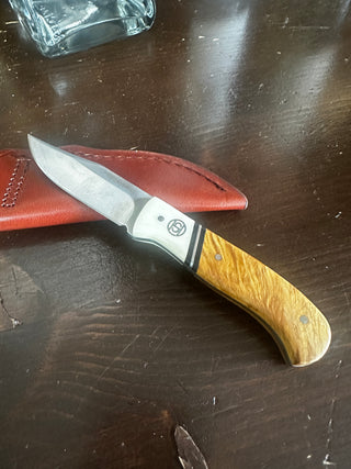 Ryan's 3" Blade- Bone & Maple Handle