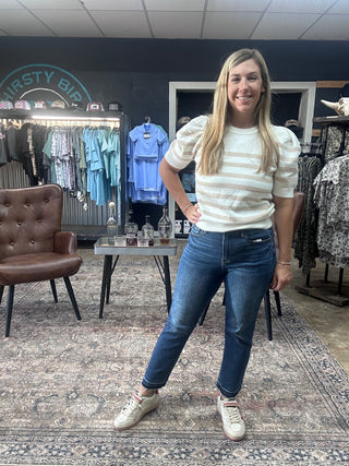 Judy Blue HW Vintage Wash Kick Flare