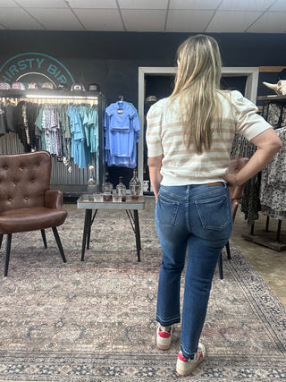 Judy Blue HW Vintage Wash Kick Flare