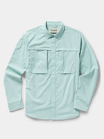 Duck Camp Fishing Shirt Long Sleeve Whitewater