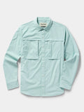Duck Camp Fishing Shirt Long Sleeve Whitewater