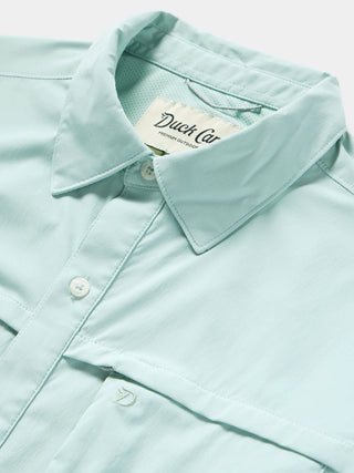 Duck Camp Fishing Shirt Long Sleeve Whitewater