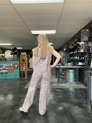 Fiercely Cozy Leopard Sweater Pants