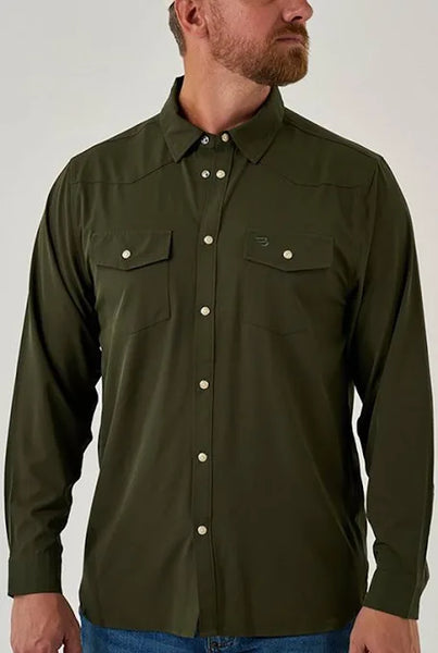 Burlebo Performance Western Shirt Mallard LS